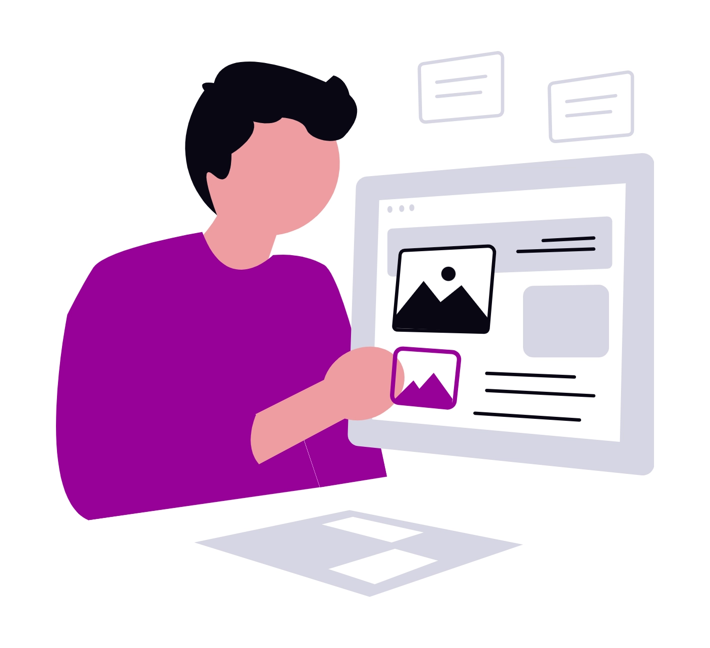 Drag and drop website components